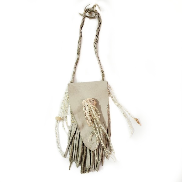 croweart Handbags - Artisan Hand Stitched Soft Leather Keepsake Pouch